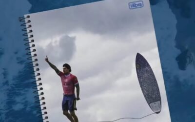 É Real: Caderno com foto de Gabriel Medina é anunciado pela Tilibra