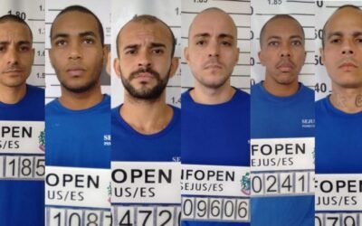 Seis detentos fogem de penitenciária em Colatina